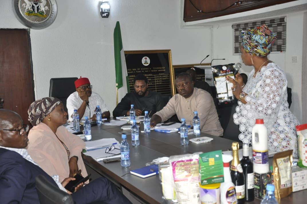 MINISTER OF INNOVATION, SCIENCE AND TECHNOLOGY RECEIVES BRIEFING FROM NBTI CEO DR. UCHENNA CHUKWU