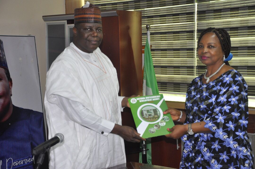 DG, NBTI pays a courtesy visit to the National Biotechnology Development Agency.